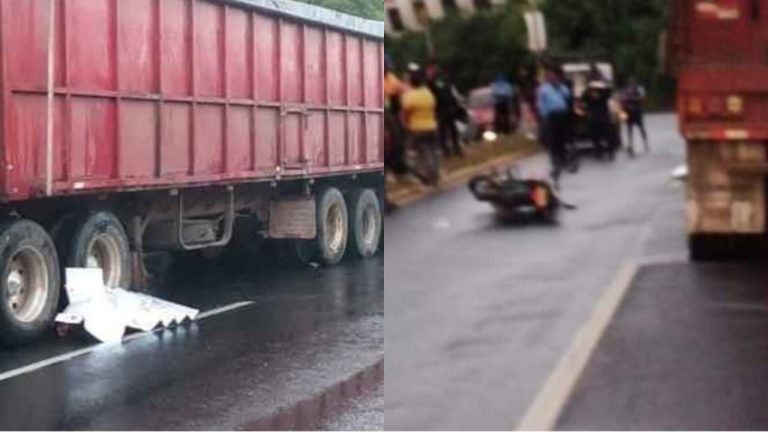 Accidente de motocicleta.