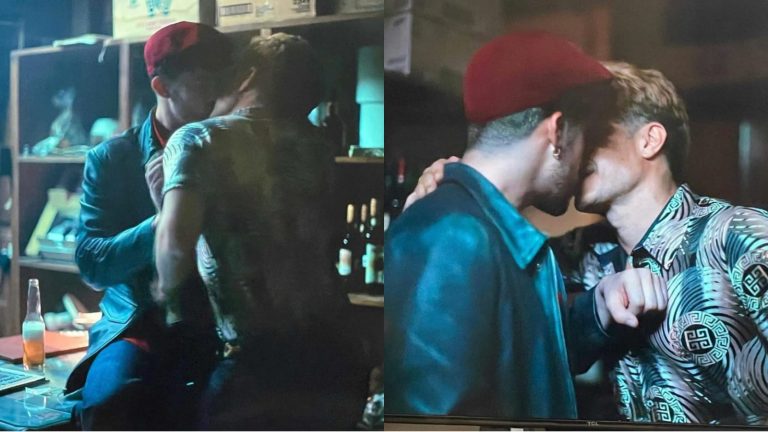 Escena gay entre Bad Bunny y un actor mexicano.
