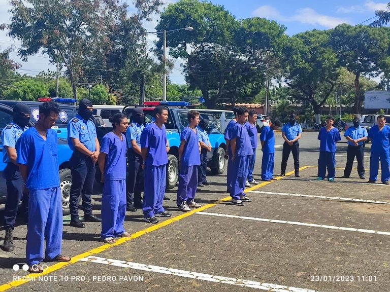 delincuentes capturados en la penultima semana de enero en nicaragua