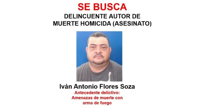 ivan antonio flores buscado por la policia por doble homicidio