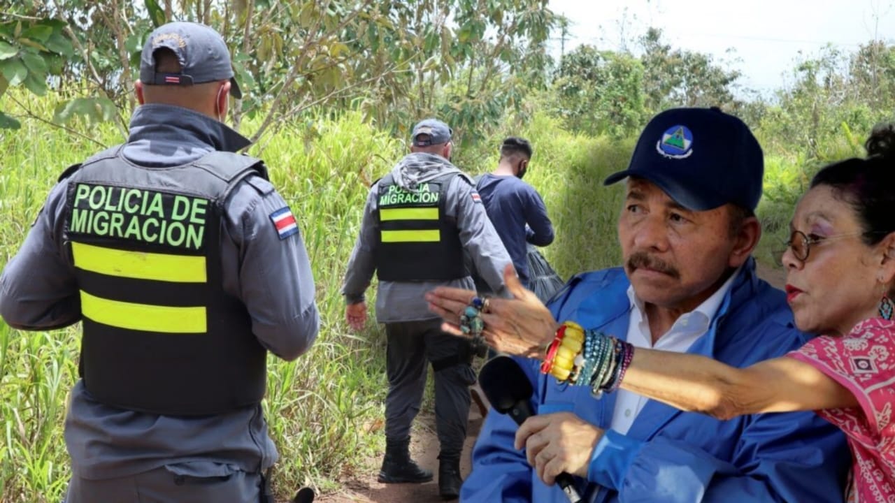 daniel ortega y rosario murillo preocupados por posibles grupos armados en costa rica