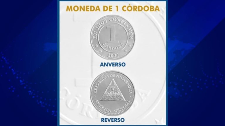 nueva moneda de 1 cordoba en nicaragua
