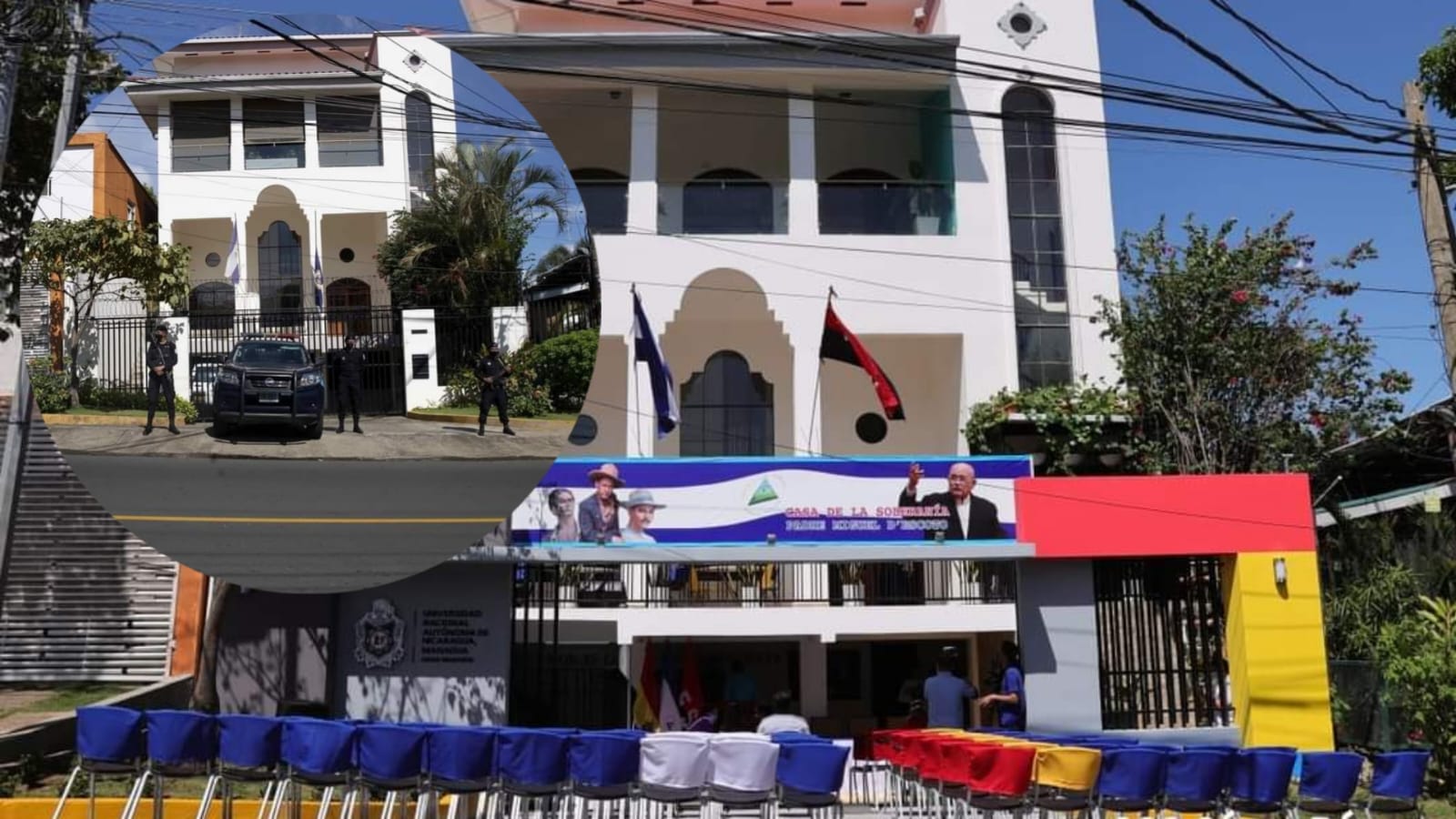 Dictadura consolida robo de oficinas de la OEA en Managua.