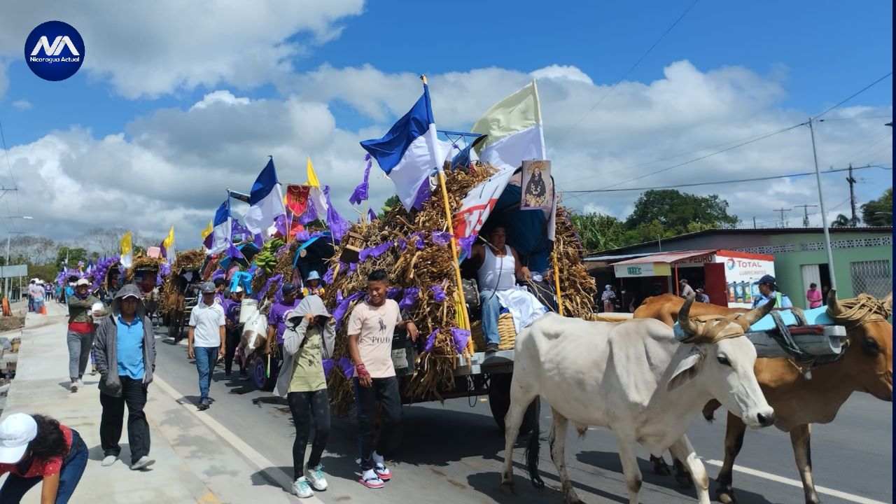 Carretas Peregrinas inician su recorrido hacia Rivas /Nicaragua Actual
