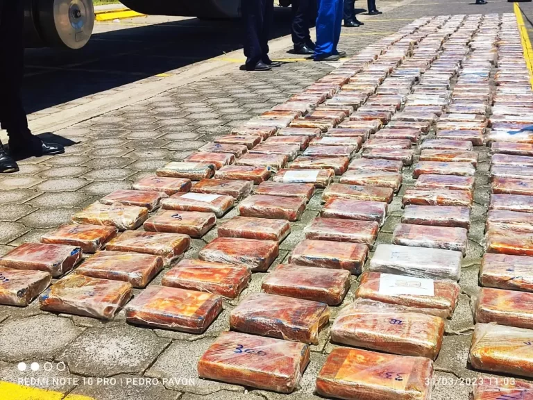 Policia sandinista incauta 400 kilos de cocaina en Rivas