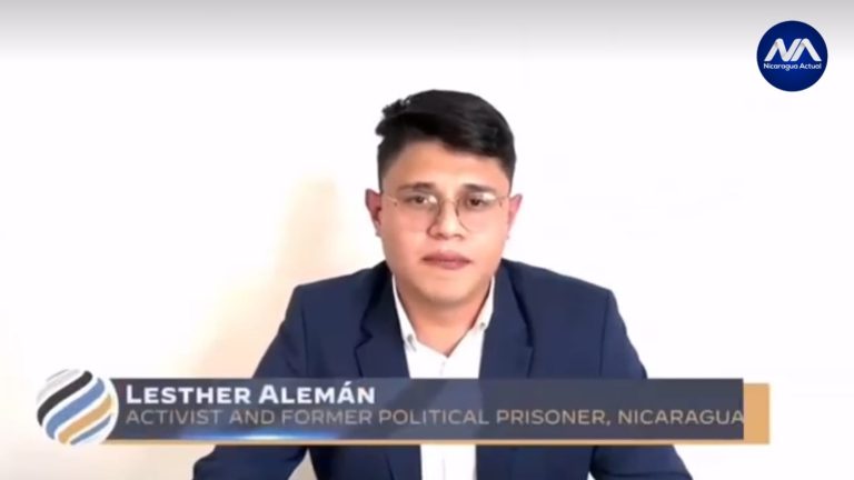 Lesther Alemán en Cumbre de la Democracia