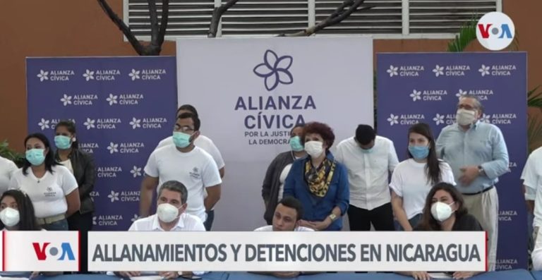 Oposicion denuncia detenciones en Nicaragua