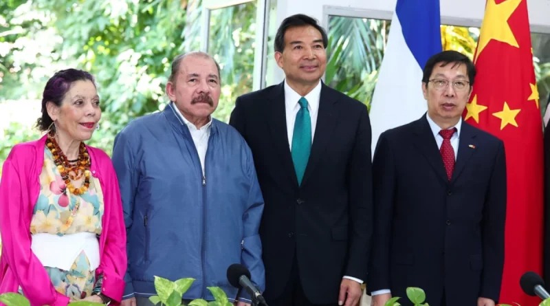 Ortega junto al funcionario chino Luo Zhaohui-Foto: Medio Oficialista