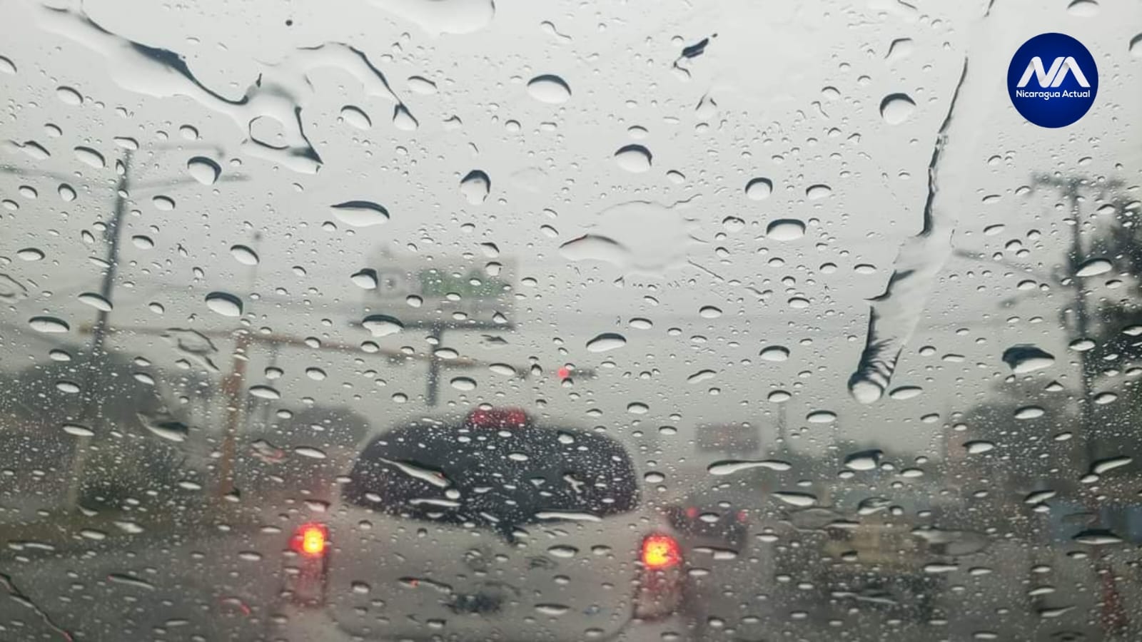 Presencia de lluvia en Managua. Foto: NA