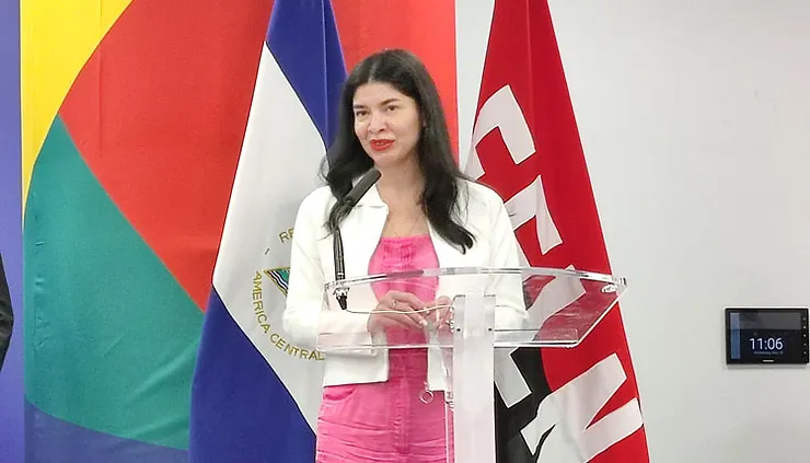 Milagros del Carmen Urbina Rocha nueva embajadora de Ortega en Colombia foto cortesia