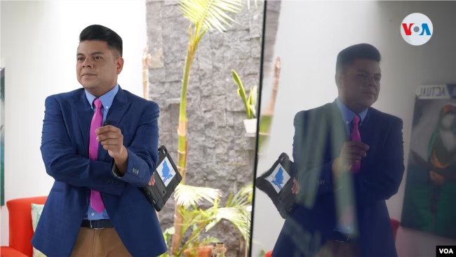 Hector Rosales es uno de los fundadores del medio digital Nicaragua Actual, en Costa Rica. Foto Donaldo Hernández, VOA