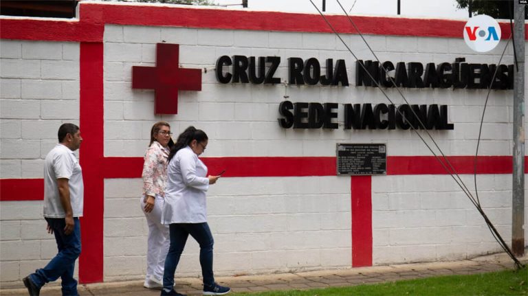 Fachada de la sede central de la Cruz Roja Nicaragüense, en Managua, Nicaragua. Foto: VOA