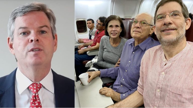 Opositores agradecen compañía a embajador Kevin Sullivan. Foto: NA