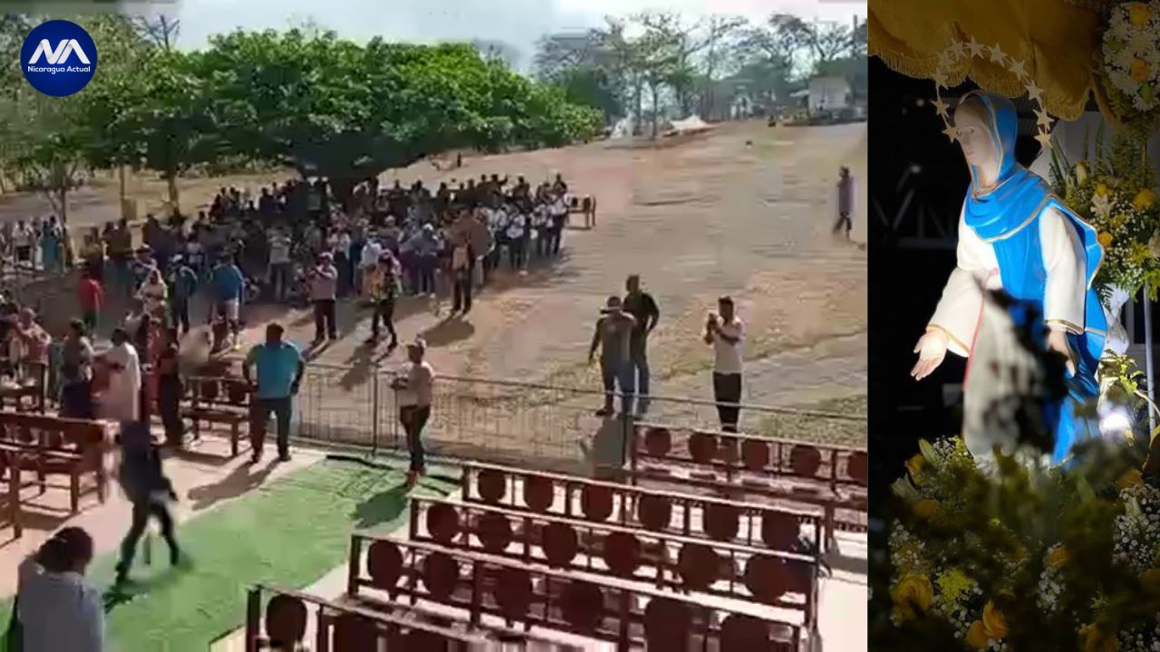 fieles católicos llegan hacia el santuario de Cuapa pese a prohibiciones de la dictadura Foto Nicaragua Actual