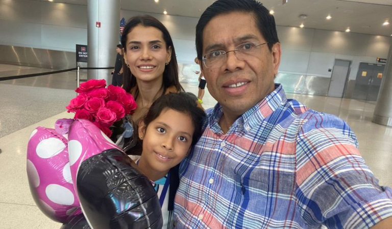 miguel mendoza se reencuentra con su familia Parole humanitario