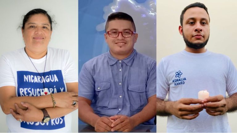 presos políticos Olesia Muñoz, Victor Ticay y Jasson Salazar, son acusados por ciberdelitos y menoscabo.