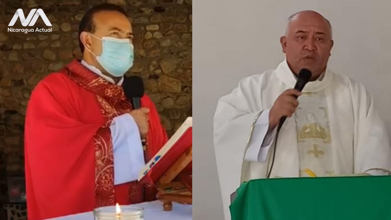 sacerdotes Leonardo Guevara Gutiérrez y Pastor Eugenio Rodríguez Benavides encarcelados por la dictadura sandinista