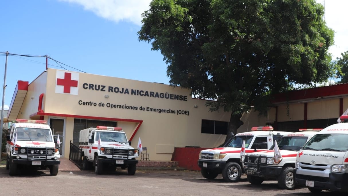 Oficinas de la Cruz Roja Nicaragüense en Managua. Foto: redes sociales.
