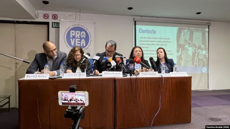 Presentación del informe sobre la situación de los DDHH en Venezuela de la organización Provea, el martes 9 de mayo de 2023 en Caracas.