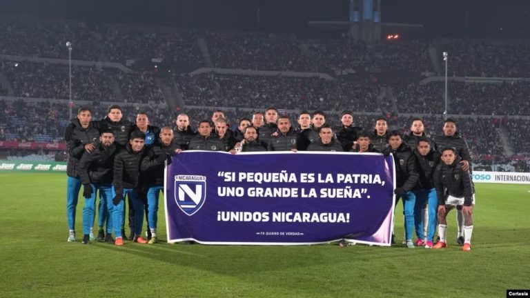 La Selección de Fútbol nicaragüense en una foto este miércoles 14 de junio. Foto: FENIFUT