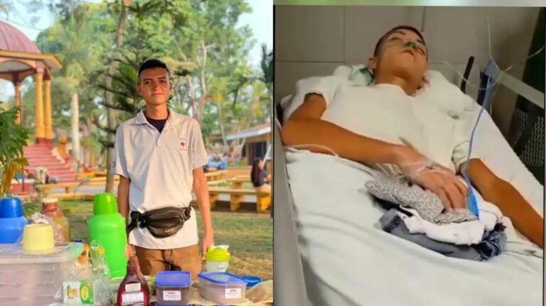 Joven que vendía café en parque de jinotepe se encuentra hospitalizado Foto Nicaragua Actual