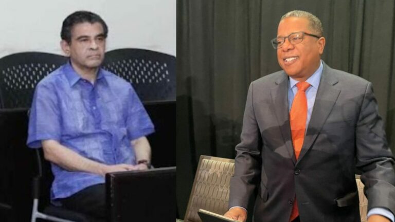 Monseñor Rolando Álvarez y Brian Nichols