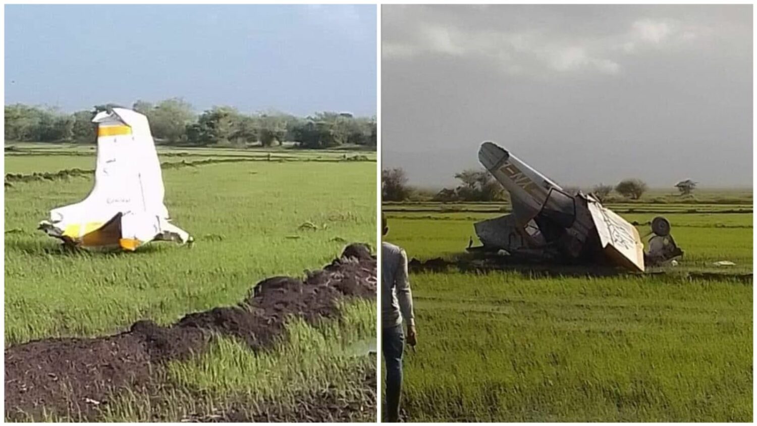 avioneta fumigadora impacta contra otra en una pista de aterrizaje en Granada Foto Nicaragua Actual