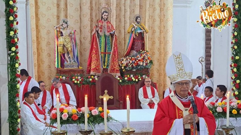 Cardenal Leopoldo Brenes celebra solemnidad a Santiago en Jinotepe. Foto: Cortesía.