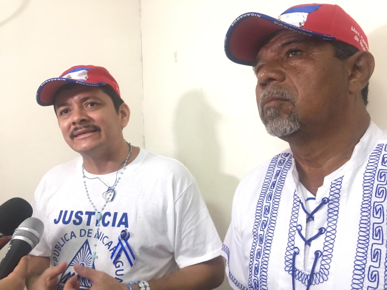 Freddy Navas y Medardo Mairena del Movimiento Campesino