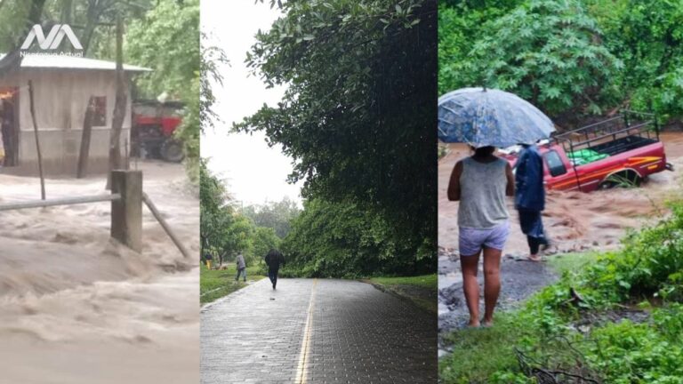 varias familias de distintas zonas de Nicaragua resultaron afectadas por las intensas lluvias