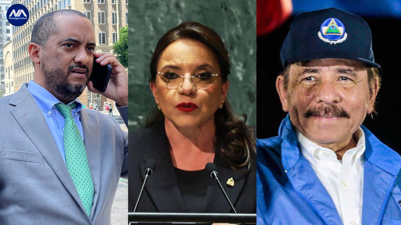 Arturo McFields, Xiomara Castro y Daniel Ortega Foto Nicaragua Actual
