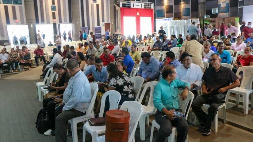 Pastores evangélicos participan de actividades religiosas avaladas por el régimen sandinista. Foto: prensa oficialista.