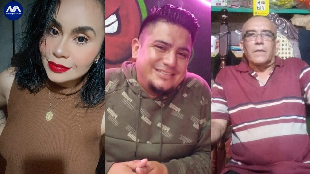 Alba Paola Lira de la Trinidad, Douglas Castillo y Henry Blass, son los nuevos opositores secuestrado por la dictadura Foto Nicaragua Actual