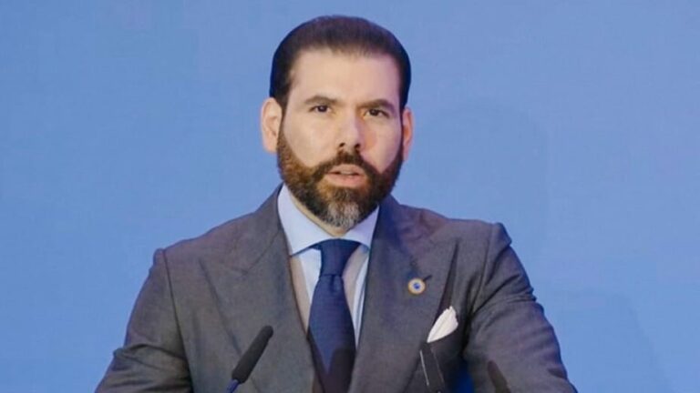 Laureano Ortega Murillo en representación de Nicaragua en Rusia.