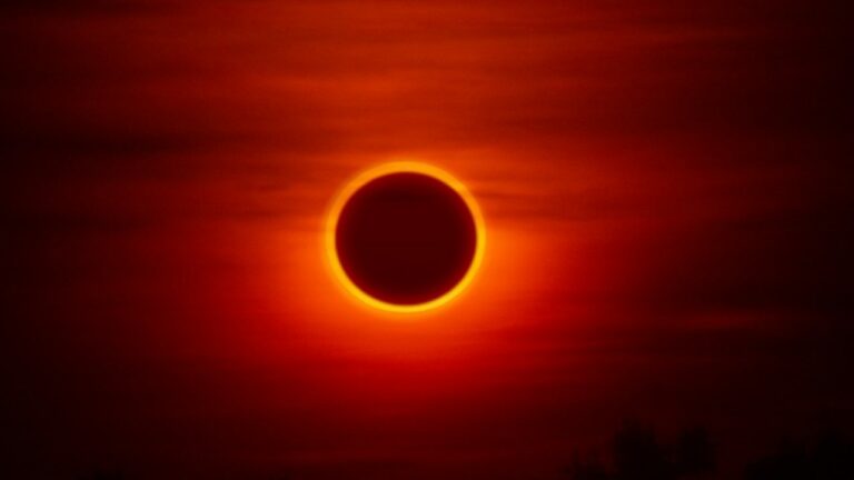 Eclipse solar anular en Nicaragua.