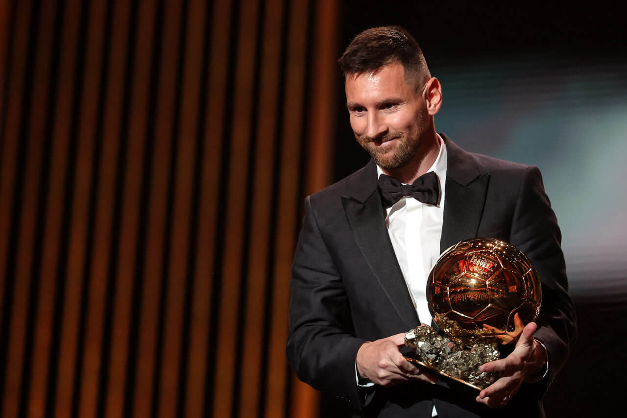 El futbolista argentino Lionel Messi en la gala de entrega del Balón de Oro, en París, el 30 de octubre de 2023.