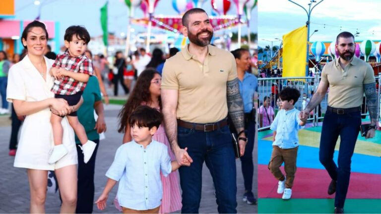 Laureano Ortega Murillo visitó el Parque de la Alegría junto a su familia.