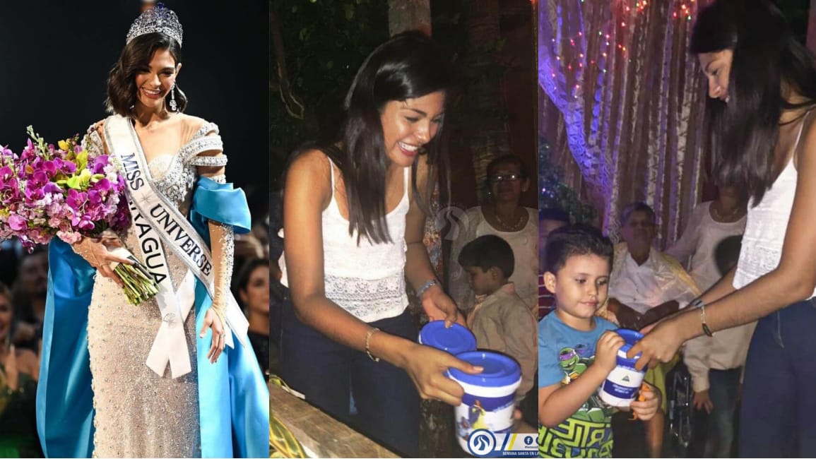 Miss Universo Sheynnis Palacios, se siente orgullosa de la Gritería nicaragüense. Foto: NA.