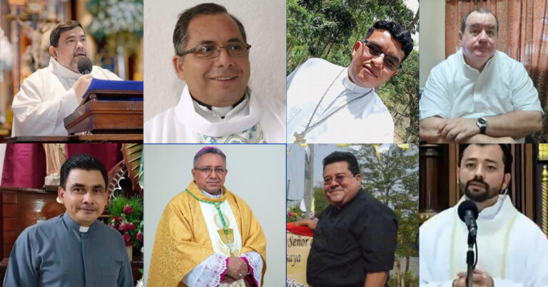 Sacerdotes secuestrados en Nicaragua.