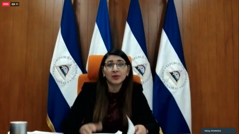 Procuradora General de la dictadura sandinista, Wendy Morales Urbina.