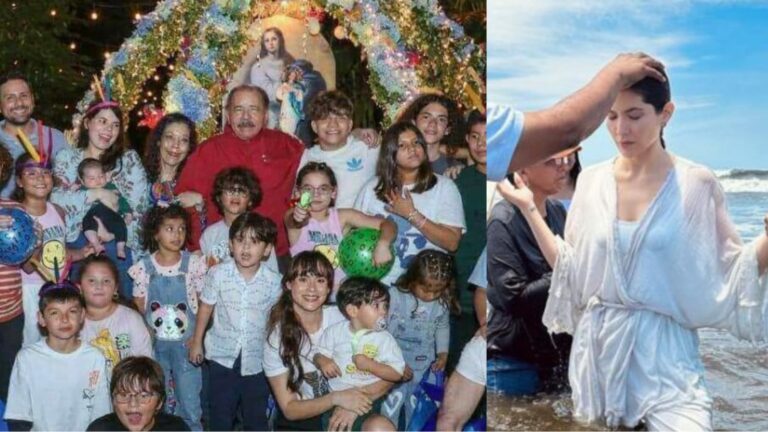 Xiomara Blandino no participó de la purísima con sus suegros.