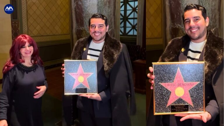 Diseñador nicaragüense Erick Bendaña, recibe reconocimiento del Paseo de la Fama de Hollywood. Foto: NA.