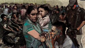 ARCHIVO - Los más de 700 migrantes descubiertos por las autoridades mexicanas en un almacen abandonado, procedentes de Centroamérica y otros países sudamericanos, eran conducidos por una banda de tráfico humano en ruta hacia Estados Unidos.