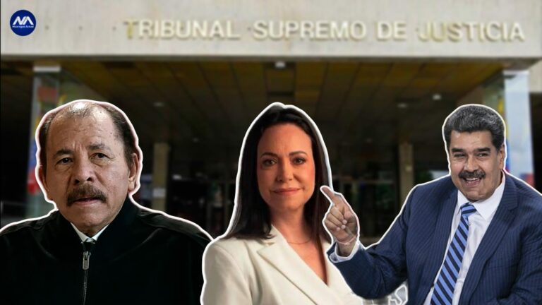 Nicolás Maduro repite en Venezuela la represión de Daniel Ortega al mantener la inhabilitación de María Corina Machado. Foto: NA.