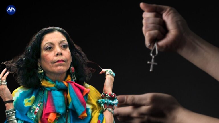 Rosario Murillo destierra a sacerdotes exorcistas como parte de su campaña de desprestigio en contra de la iglesia católica. Foto: NA.