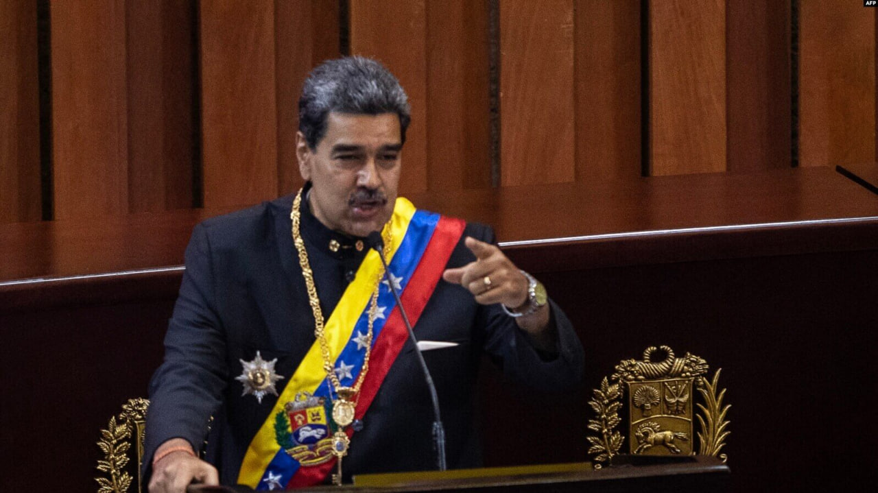 El presidente Nicolás Maduro ofrece un discurso en el Tribunal Supremo de Justicia durante la apertura del año judicial 2024.