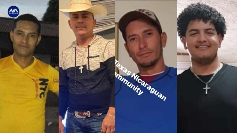 De izquierda a derecha; Donald Elías Gutiérrez Casco, Oswaldo Leon, Eddy Osmin Jarquin y Justin Soto