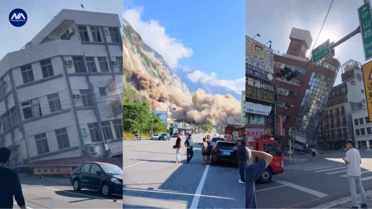 Taiwán sufre fuerte terremoto.