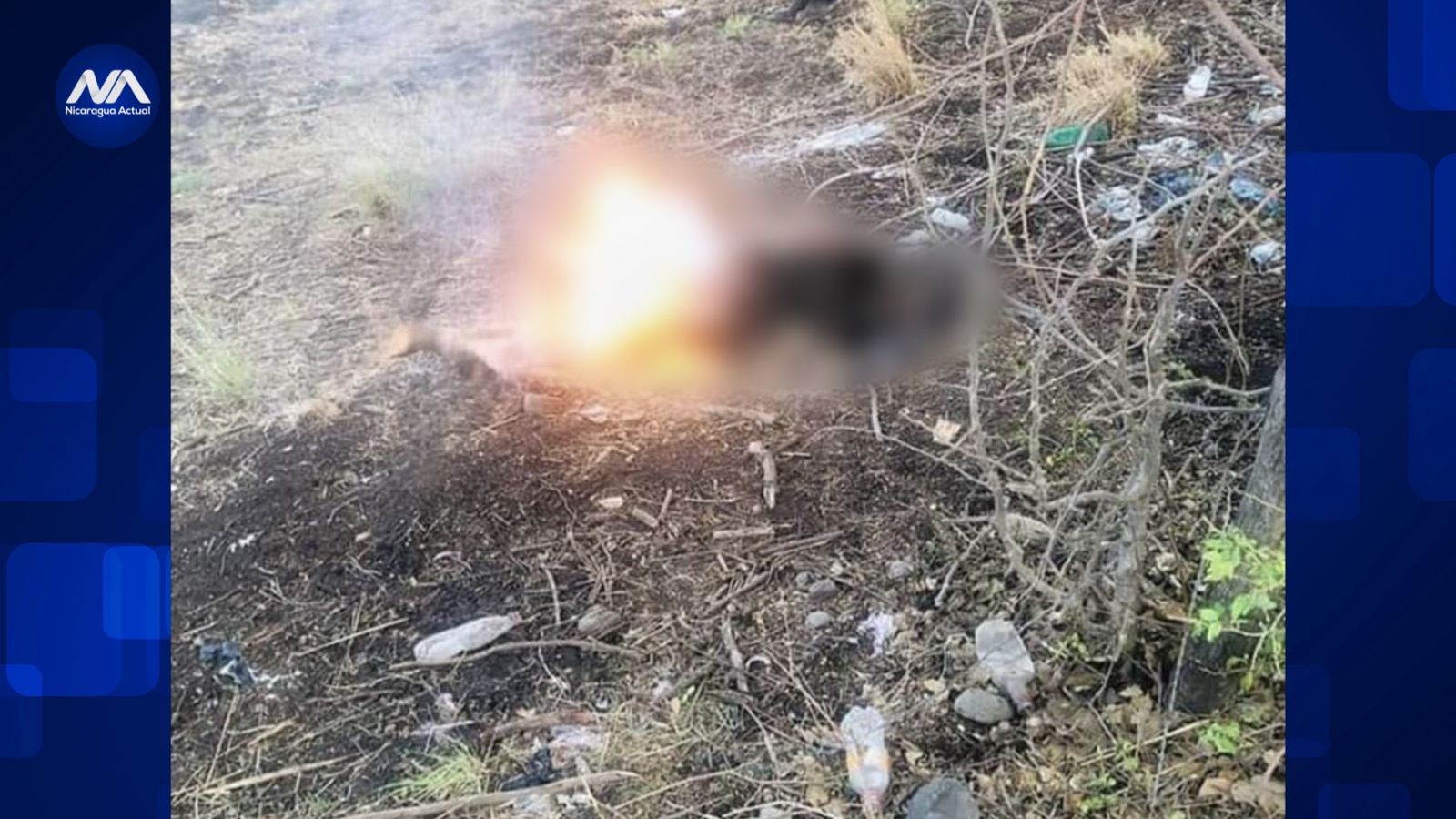 encuentran cuerpo de mujer en llamas matagalpa foto nicaragua actual