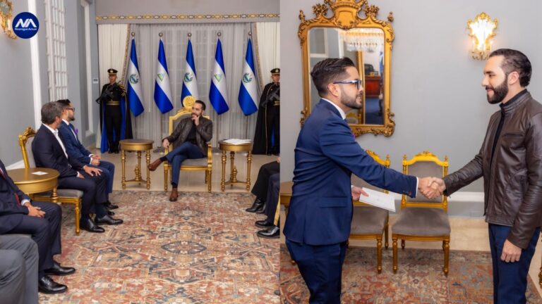 luis briones presentando cartas de estilo como embajador para el salvador foto nicaragua actual